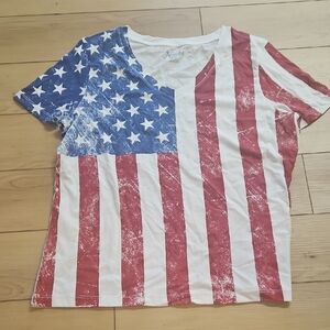 Stars and Stripes Tee - Red, White, Blue